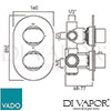 VADO LIF 148C3 CP Shower Valve Wall Mounted Spare Parts Diagram