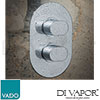 VADO LIF 148D CP DX Valve with Oval BackPlate Shower Spare