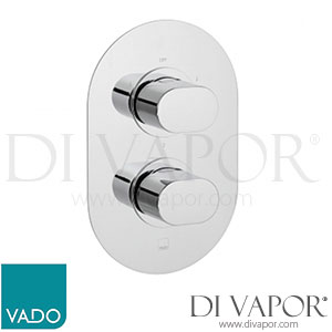 VADO LIF-148D/3-C/P DX Life 3 Outlet, 2 Handle Concealed Thermostatic Valve with Oval BackPlate Spare Parts