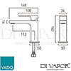 VADO LIF 200SB CP Mixer Single Lever Spare Parts Diagram