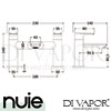 Nuie LIM303 Limit Bath Filler Spare Parts Diagram