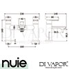Nuie LIM304 Limit Bath Shower Mixer Spare Parts Diagram