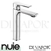 Nuie LIM370 Limit High Rise Mixer Tap Spare Parts