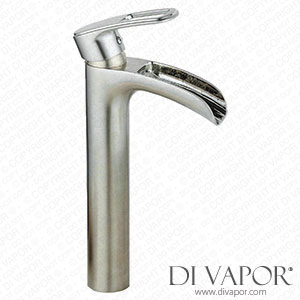 Single Hanlde Waterfall Tall Tap Brushed Nickel Basin Sink Mixer Modern Chrome Lever for Bathroom One Hole Mount Tap Leekayer LK6683NH Spare Parts