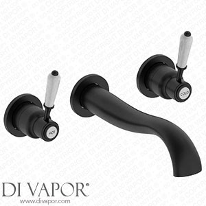 Victorian Plumbing Lancaster Traditional Matt Black Wall Mounted Lever Basin Mixer Tap - LMB14BT Spare Parts