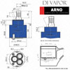 Lamona Arno Brushed White Tap Cartridge Diagram