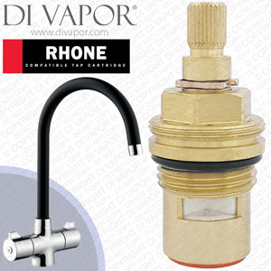 Lamona Rhone Black TAP3457 Hot Tap Cartridge Compatible Spare (Howdens) - LMTAP345784