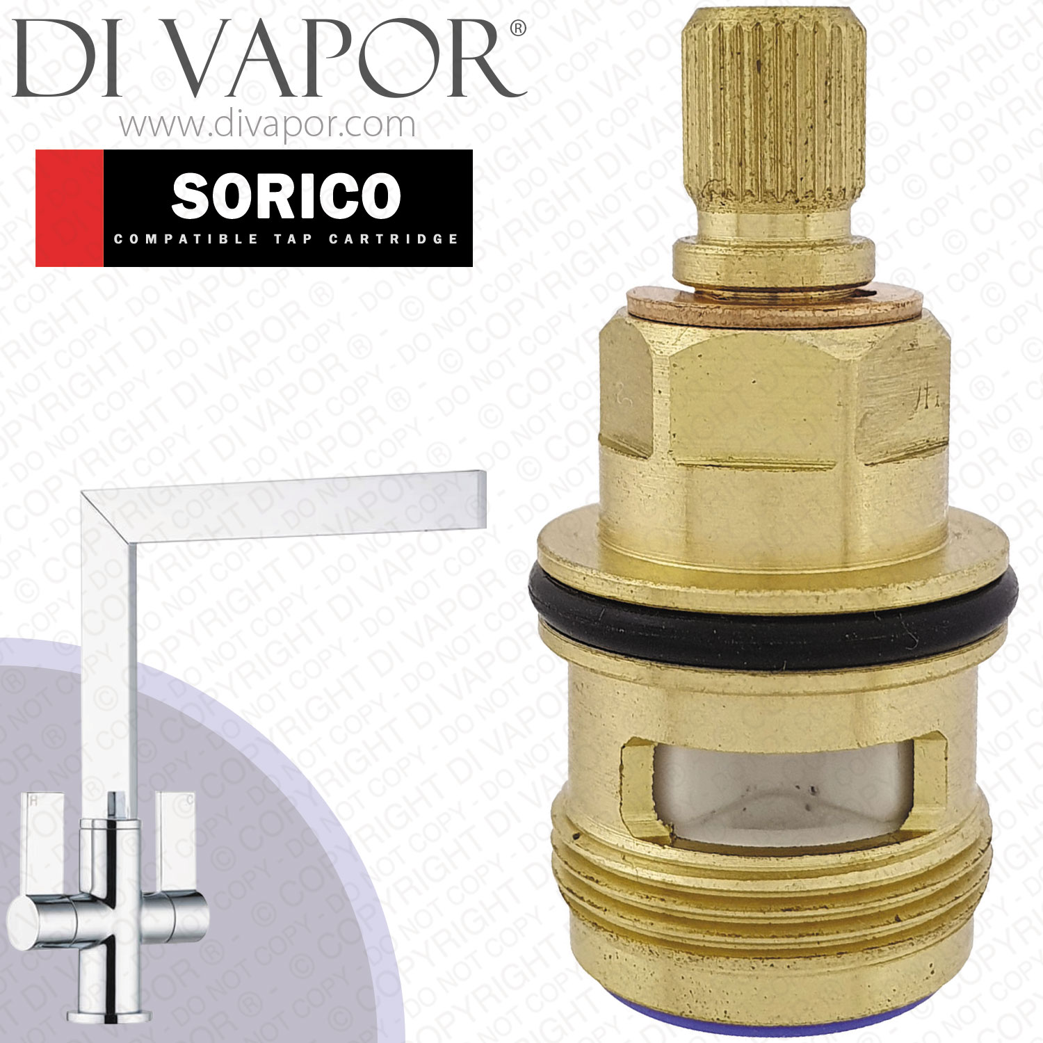 Lamona Sorico Mono TAP3582 Cold Tap Cartridge Compatible Spare (Howdens