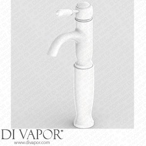 Victorian Plumbing Lancaster Traditional Matt White Tall Mono Basin Mixer Tap - LMW8T Spare Parts