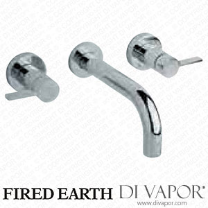 Fired Earth Wall mounted 3 hole basin mixer (LOGWALLS) Spare Parts