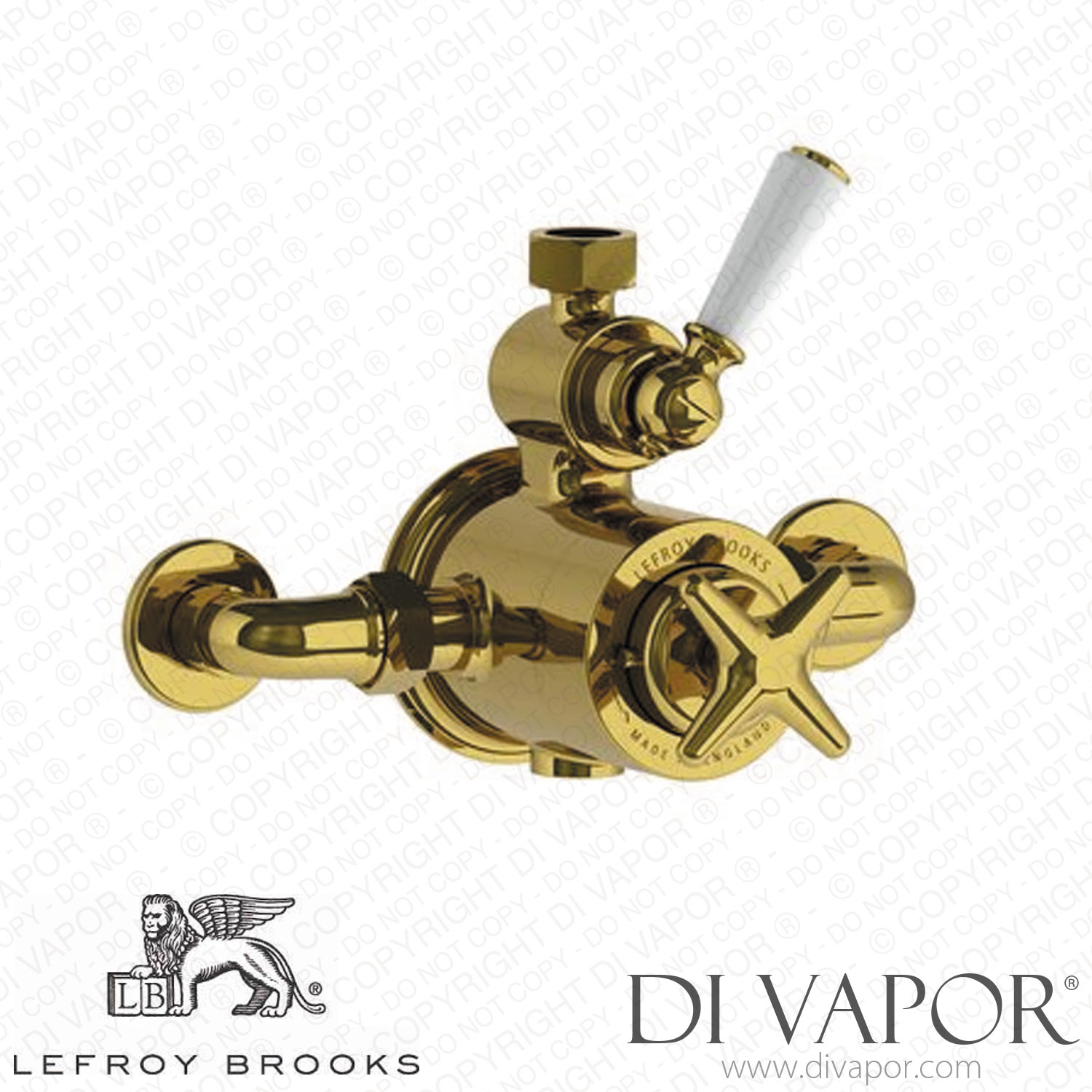 Lefroy Brooks CLASSIC THERMOSTATIC VALVE ONLY WITH STAR HANDLE (LS 8700