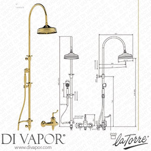 La Torre 11036 COL LEO Tiffany Exposed Shower Mixer with Column Spare Parts