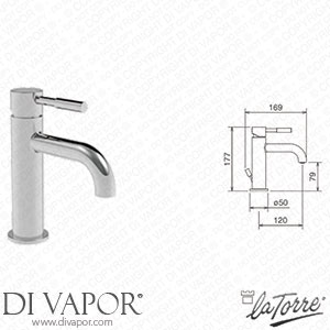 La Torre 12007 CS NEWTECH Towertech Bathroom Tap with Pop-Uo Waste Spare Parts