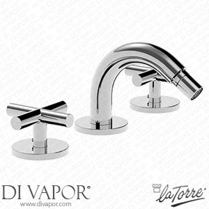 La Torre 12013 Crosstech 3 Hole Bidet Combination with Drain Spare Parts
