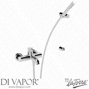 La Torre 12020 Newtech External Bath Mixer with Adjustable Wall Hook Spare Parts