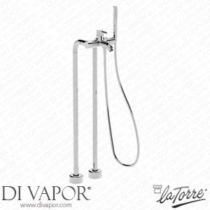 La Torre 12029 Newtech External Bath Mixer On Floor Columns Spare Parts