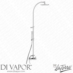 La Torre 12036 COL Newtech Esterno Doccia Completo Di Colonna E Soffione Spare Parts