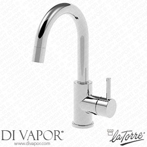 La Torre 12601 TC Newtech High Spout Basin Mixer without Waste Spare Parts