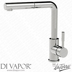 La Torre 12881 Towertech Single-Lever Sink Mixer with 90? High Spout and Pull-Out Shower Spare Parts