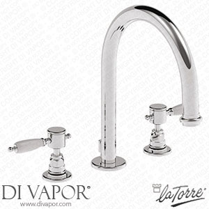 La Torre 15703 OMB Imperial 3-Hole Basin Mixer with Drain Umbrella Spout Spare Parts