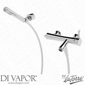 La Torre 17020 Konvex External Bath Mixer with Adjustable Wall Hook Spare Parts
