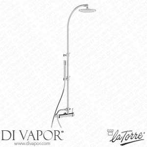 La Torre 17036 COL Konvex Shower Exterior Complete with Column and Shower Head Spare Parts