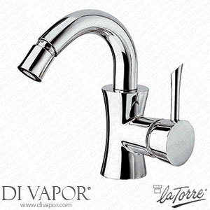 La Torre 17611 CS Konvex Single-Lever Bidet Mixer with High Spout and Drain Spare Parts