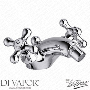 La Torre 23611 Leonardo Single Hole Bidet Tap with Drain Spare Parts