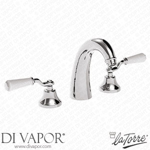 La Torre 23701 LE Leonardo III 3-Hole Washbasin Mixer with High Spout and Drain Spare Parts