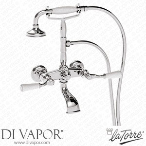 La Torre 23719/R - 150 LE Leonardo III External Tub without Duplex Hook (150 mm Centre Distance) Spare Parts