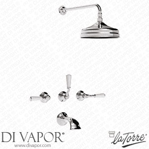 La Torre 23747 LE Leonardo III Built-In Bathtub Combination with D.20 Shower Head Spare Parts