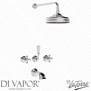 La Torre 23747 Leonardo Built-In Bathtub Combination with D.20 Shower Head Spare Parts