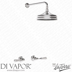 La Torre 23750 SOFF KIT LE Leonardo III Shower Built-In Kit with 20 cm Shower Head Spare Parts