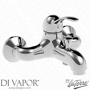 La Torre 24020/S Artisya External Single-Lever Bath Mixer without Accessories Spare Parts