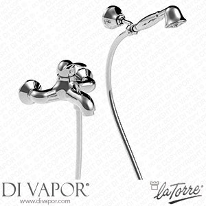 La Torre 24020 Artisya External Bath Mixer with Adjustable Shower Support Spare Parts