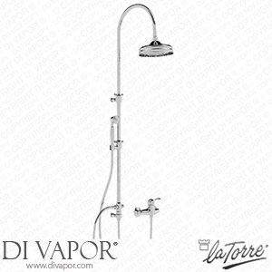 La Torre 24036 COL Artisya Shower Exterior Complete with Column and Shower Head Spare Parts