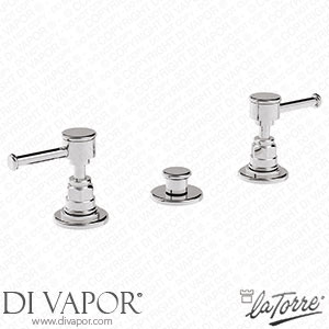 La Torre 25011 LE Victoria III 3-Hole Bidet Mixer with Drain Spare Parts