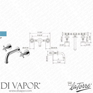La Torre 25200 TC Victoria Wall Mounted Tap Spare Parts