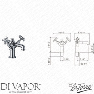La Torre 25501 CS Victoria Single Hole Lavatory Mixer with Pop-Up Waste Spare Parts