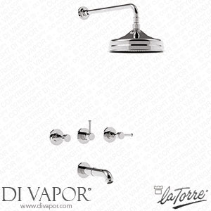 La Torre 25747 LE Victoria III Built-In Bathtub Combination with D.20 Shower Head Spare Parts