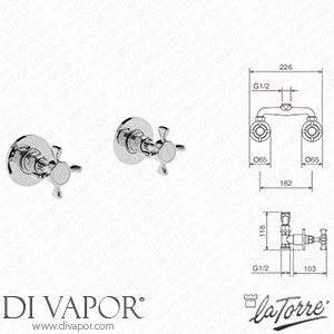 La Torre 25750 Victoria Concealed Shower Valves with Bridging Unit Spare Parts