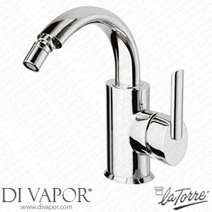 La Torre 26611 CS Oval Single-Lever Bidet Mixer with High Spout and Drain Spare Parts