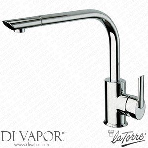 La Torre 26881 Ovaline Single-Lever Sink Mixer with 90? High Spout and Pull-Out Shower Spare Parts