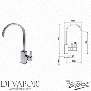 La Torre 28713 ST Java Kitchen Mixer Tap Spare Parts