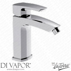 La Torre 31002 TC Studio Bathroom Tap with External Aerator without Pop-Up Waste Spare Parts