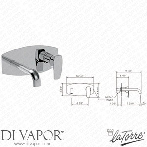 La Torre 31200 TC Studio Wall Mounted Lavatory Set Spare Parts