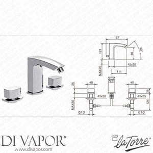 La Torre 31802 Studio Basin Tap Spare Parts