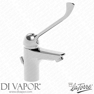 La Torre 32005 Clinic Sink with Clinical Lever and Drain Spare Parts
