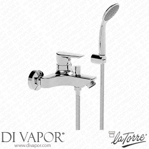 La Torre 32019 Meter External Bath Mixer with Fixed Wall Hook Spare Parts