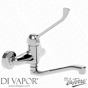 La Torre 32075 Clinic Single-Lever Sink Mixer with Clinical Lever Spare Parts